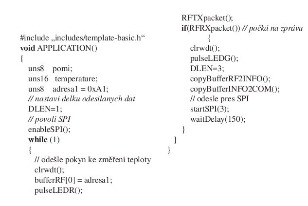 Systém inteligentní bezdrátové komunikace – IQRF - ZK 2